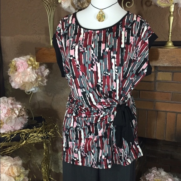 mandy evans Tops - Retro Style Cinched Tie Top